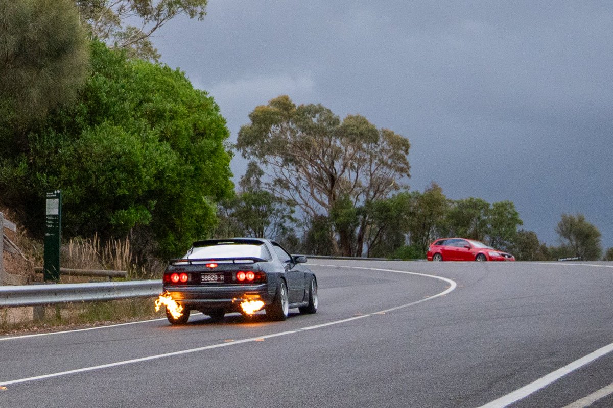 Got some amazing drive by shots the other night with <a href="/flintcanine/">Flint 🔜 🇯🇵</a> and <a href="/ApexJackal/">Apex</a>. These are my favourite pics of the RX7 ever. Thank you for the help boys 🧡