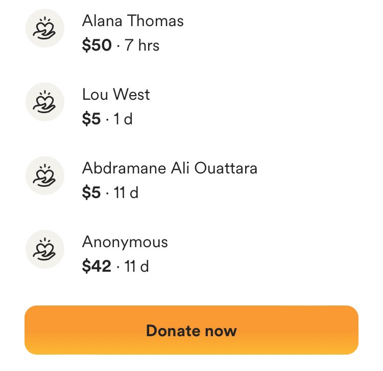 STALLED🚨🚨 39,470 / 50,000

aalaa is fatigued after escaping genocide in sudan with her family &amp; wants to wrap this up ASAP. can we make it to 40k by the end of the night??? (just 530 left!)

🔗: gofund.me/8cd58022