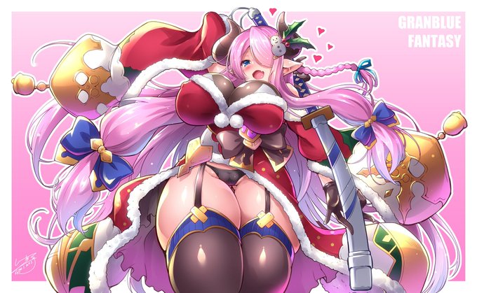 クリスマスらしいので、過去絵だけどサンタナルメアお姉ちゃん🎅 