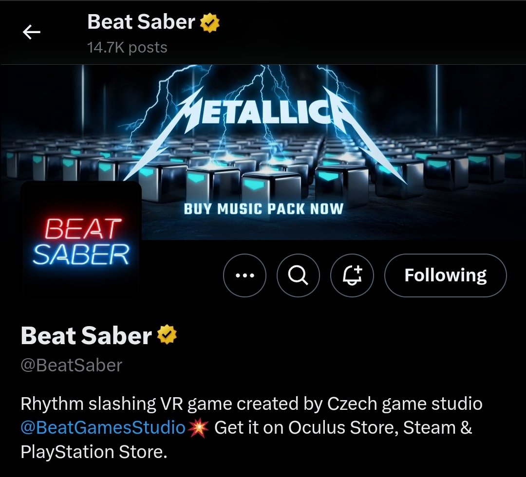 The Beat Saber Twitter account might post something in the near future 👀