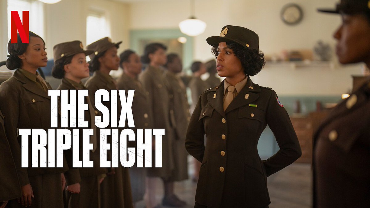 Absolutely loved this movie about strong, intelligent women who were not only fighting the war but also fighting white male supremacy. If you watch it, please rate it on IMDB as some who don't like assertive women are giving it a one star. 
#SixTripleEight #sixtripleeightmovie