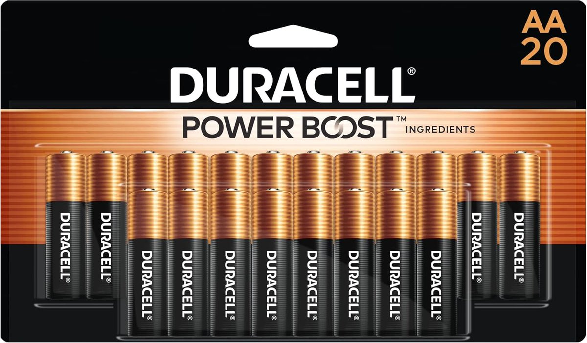 blue_deals1's tweet image. 🔋 Duracell Coppertop AA Batteries with Power Boost Ingredients, 20 Count Pack - Deal Price: $9.71 (Regular Price: $18.99) 🔋

Link: amzn.to/3ZTzZq0

#Duracell #AABatteries #TechDeals #GreatDeal