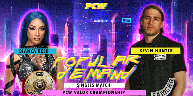 You voted for it and it is happening! <a href="/RealKevinHunter/">Devil Incarnate</a> will challenge <a href="/BiancaSlaysYou/">Bianca Reed</a> for her PCW Valor Championship! Will she crumble underneath the pressure of her first defense or will Kevin Hunter fail the people who voted him into this match? #PCWPopularDemand24