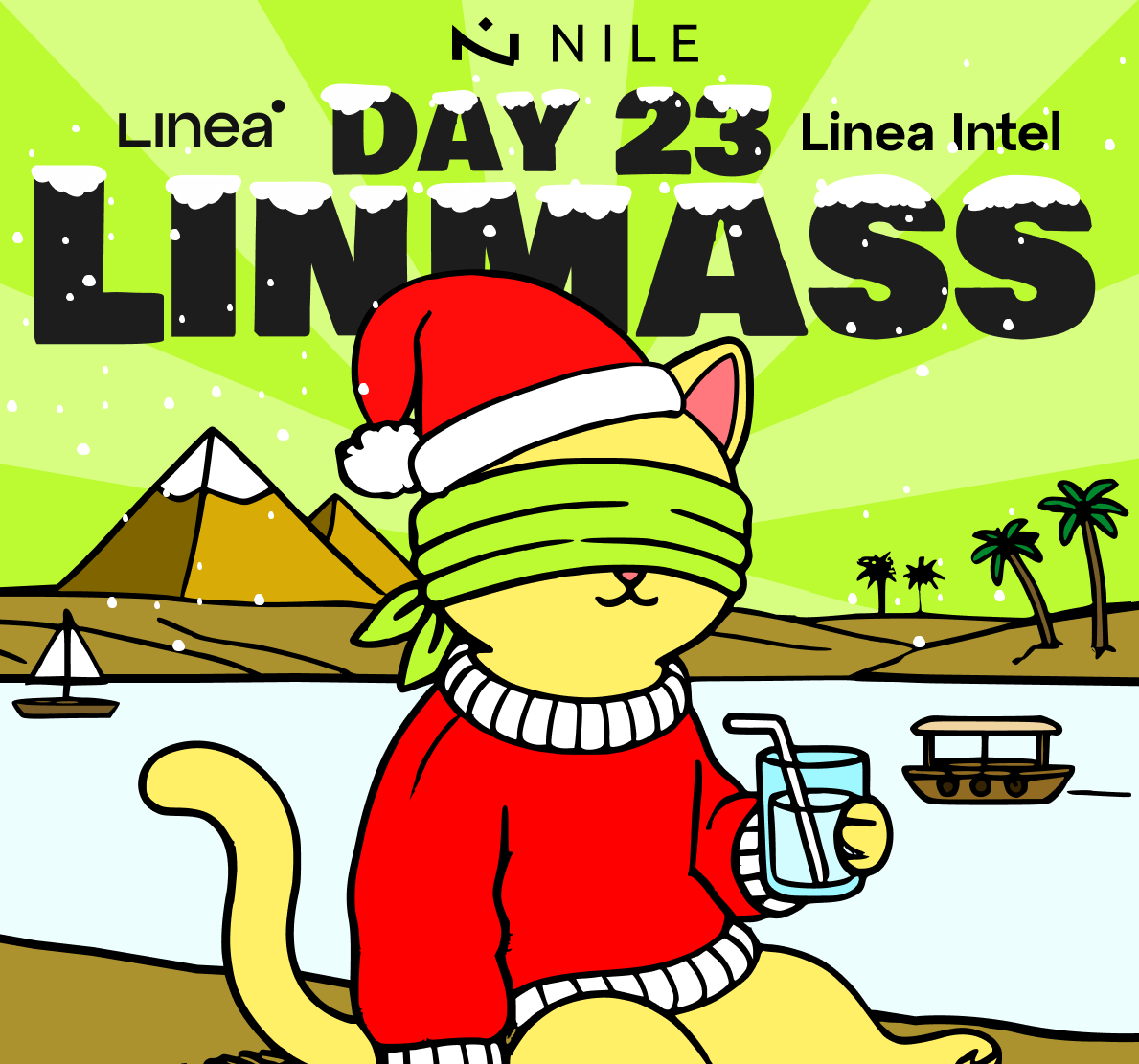 LinpussLinea's tweet photo. Huge Gifts on Linmass Day coming!🎄

Claim 50,000 $LPUSS +100 $NILE 🌴
20 Winners in 24 Hours! ⌛️🎁

RT ♻️ Follow w/🔔 & tag 2 friends 🫂