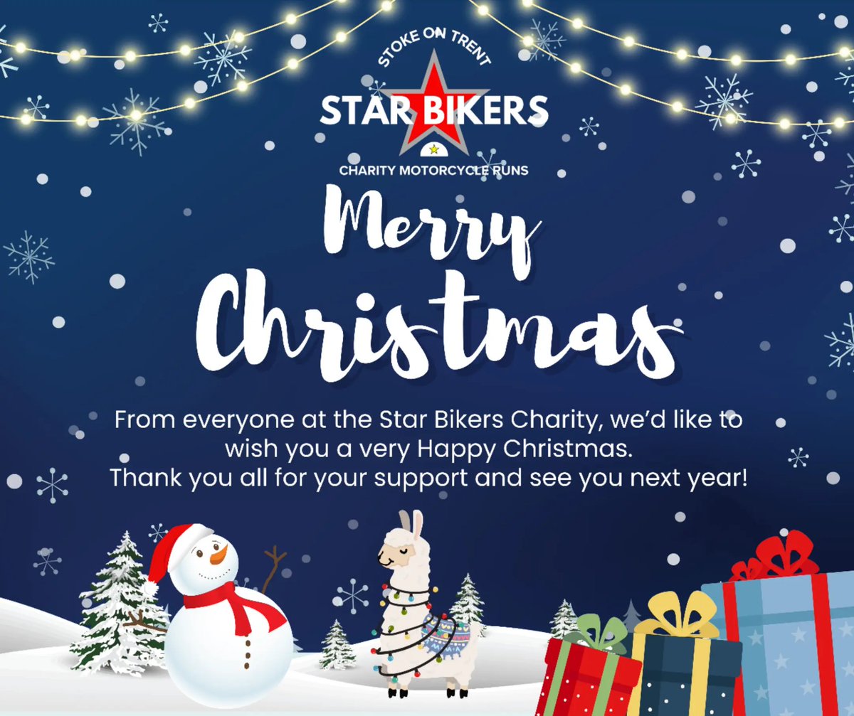 It's Christmas Eve! 
From the Star Bikers Charity Committee, we wanted to say Merry Christmas to everyone who have supported us past and present. You're all awesome! #ProudStarBiker
