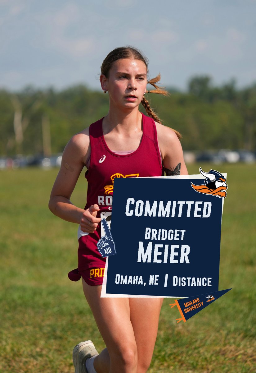 Join us in welcoming Bridget to the cross country and track &amp; field teams. She finished 16th at her district cross country meet this fall and is a great fit for our women's team

🟠 5000 (CC) - 23:04
🔵 800m - 2:46.34
🟠 400m - 71.46