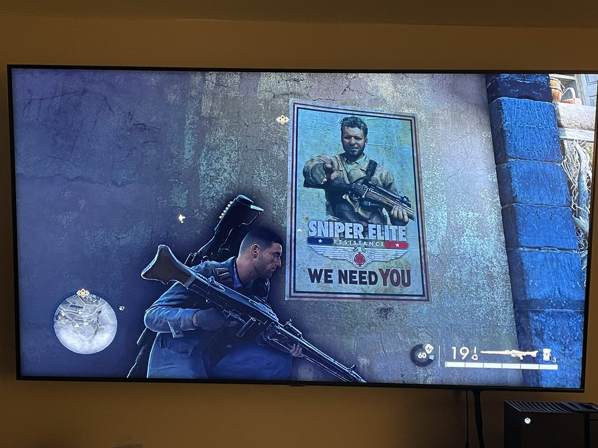 Wonder if I get any bonus points or something for catching this poster in Sniper Elite 5. <a href="/Rebellion/">Rebellion</a>