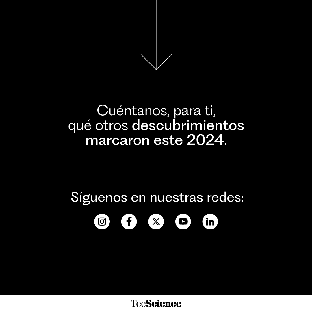 TecScience_'s tweet photo. @david_garza @GTorreAmione @jpmurra @DrJorgeValdez Cuéntanos, para ti, qué otros descubrimientos marcaron este 2024. 
https://t.co/bjrZX31Cab 

 #TecScience https://t.co/Q7T6dDiNk5