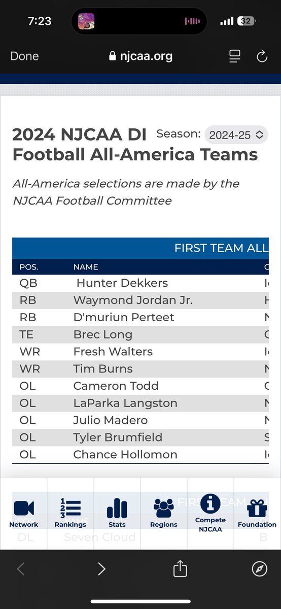 brec_long's tweet image. Thankful to be named 1st Team All American‼️