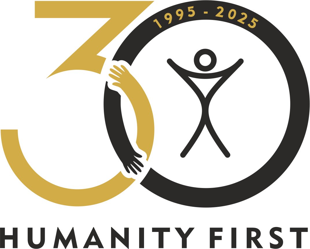 2025 will mark 30 years of Humanity First. This is our anniversary logo, and keep an eye out for new merchandise and a series of special events to come through the year.