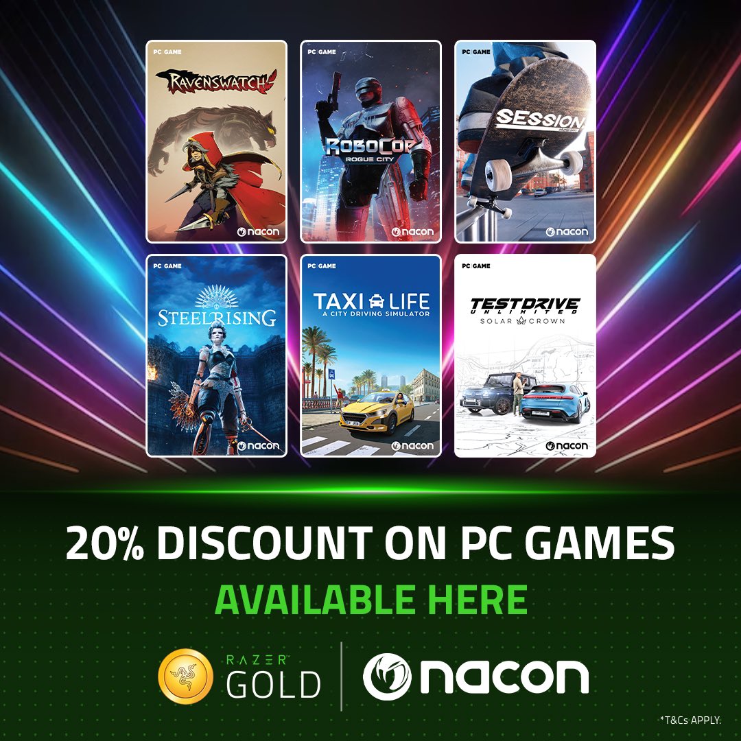 RazerGoldMEA's tweet photo. عروض الموسم لكافة لاعبينا! اضغط هنا لمعرفة المزيد: https://t.co/aT2pZXHlVG

 #RazerGold https://t.co/yNunrnJiFt