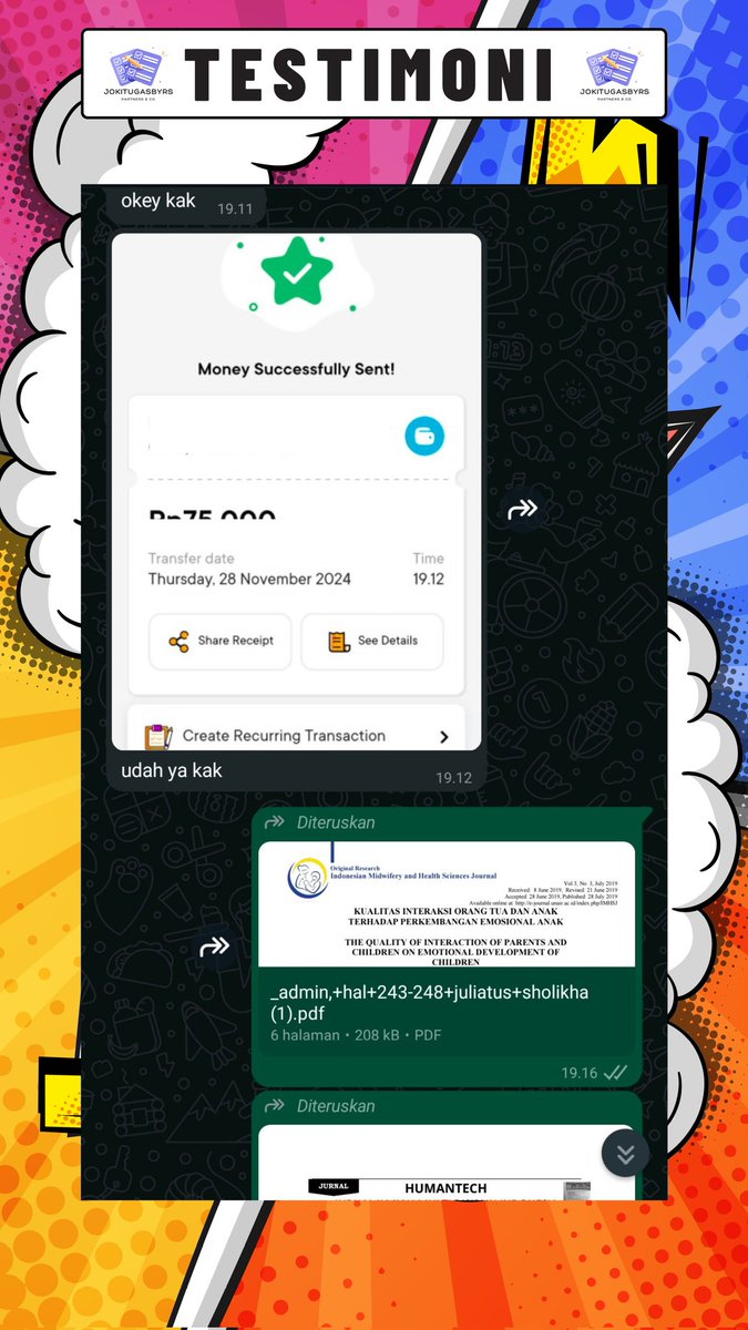 open jasa joki semua tugas, testimoni udah banyak banget, bisa cek di Highlight story ig kita, yuk konsultasi tugasnya sama kita

#jokitugas #zonauang #zonaba #zonabu