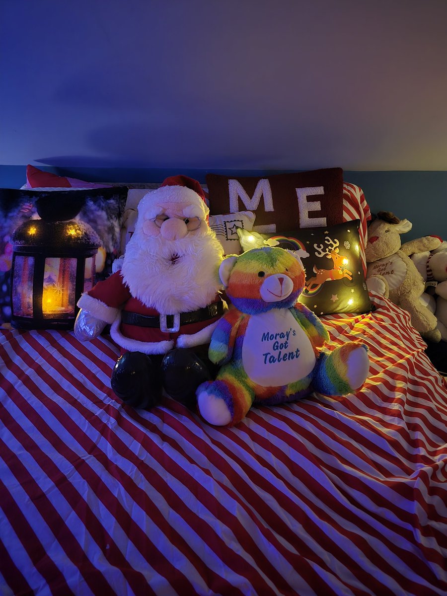Rosie wasn't going to miss her chance to see Santa