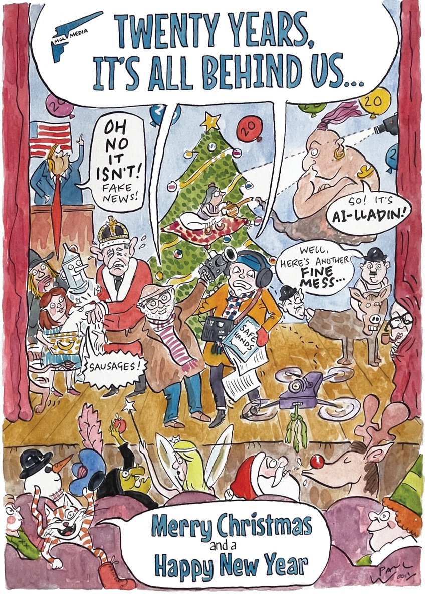 mglmedia's tweet photo. 20 years of video production and from tape to streaming To think it all started with a few magic beans swapped for the family cow… well something like that. Have a wonderful Christmas and we wish you a happy, healthy 2025. 🎥🎭
#videoproductioncompany
#Leicester #cartoon https://t.co/EF7UQPuGBD