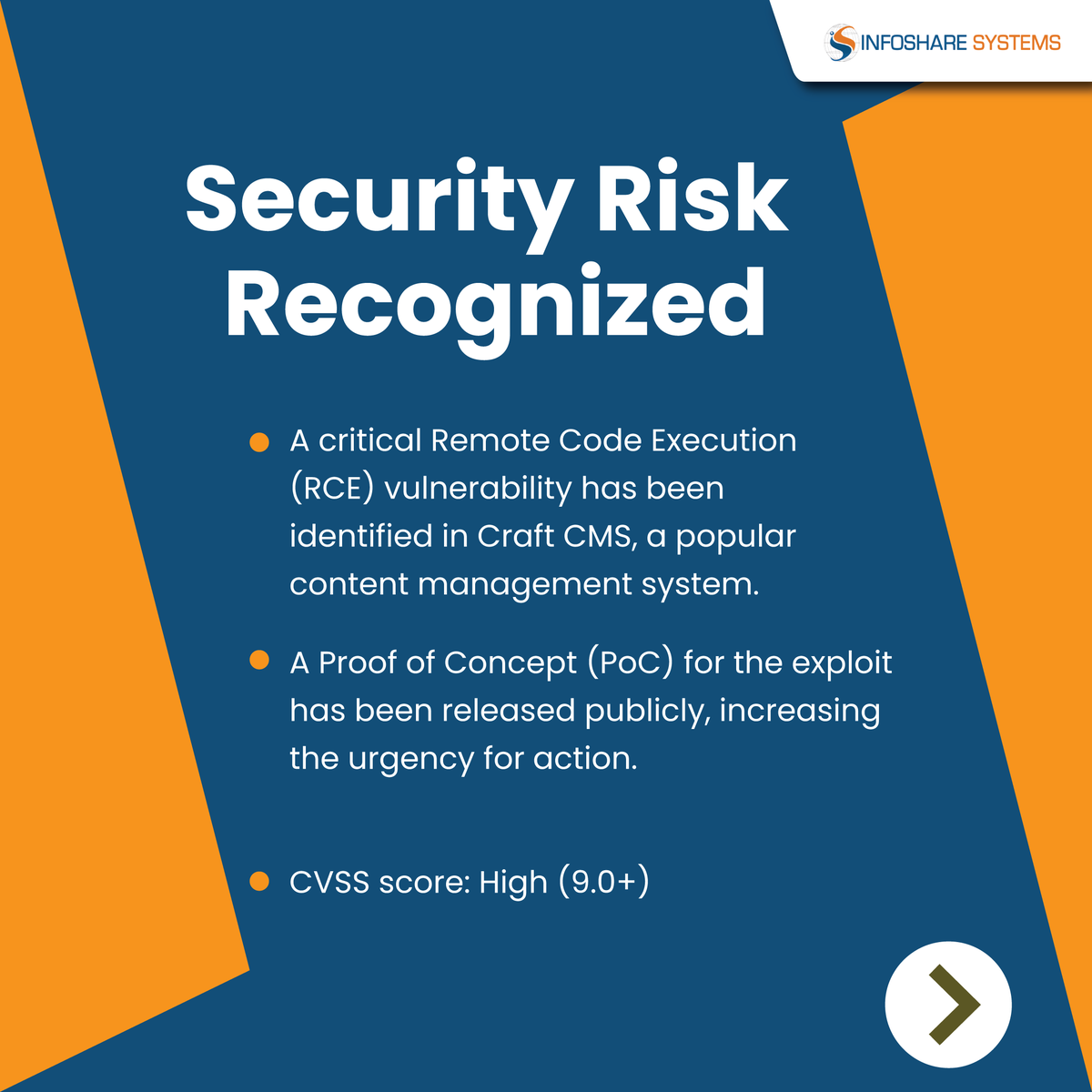 Infosharenew's tweet image. Critical Alert: Craft CMS Vulnerability Exposed! 🚨
A serious RCE vulnerability in Craft CMS with a public PoC has put websites at risk.#SecureYourBusiness #VarutraSolutions #TechUpdate #CyberSafety #WebsiteSecurity