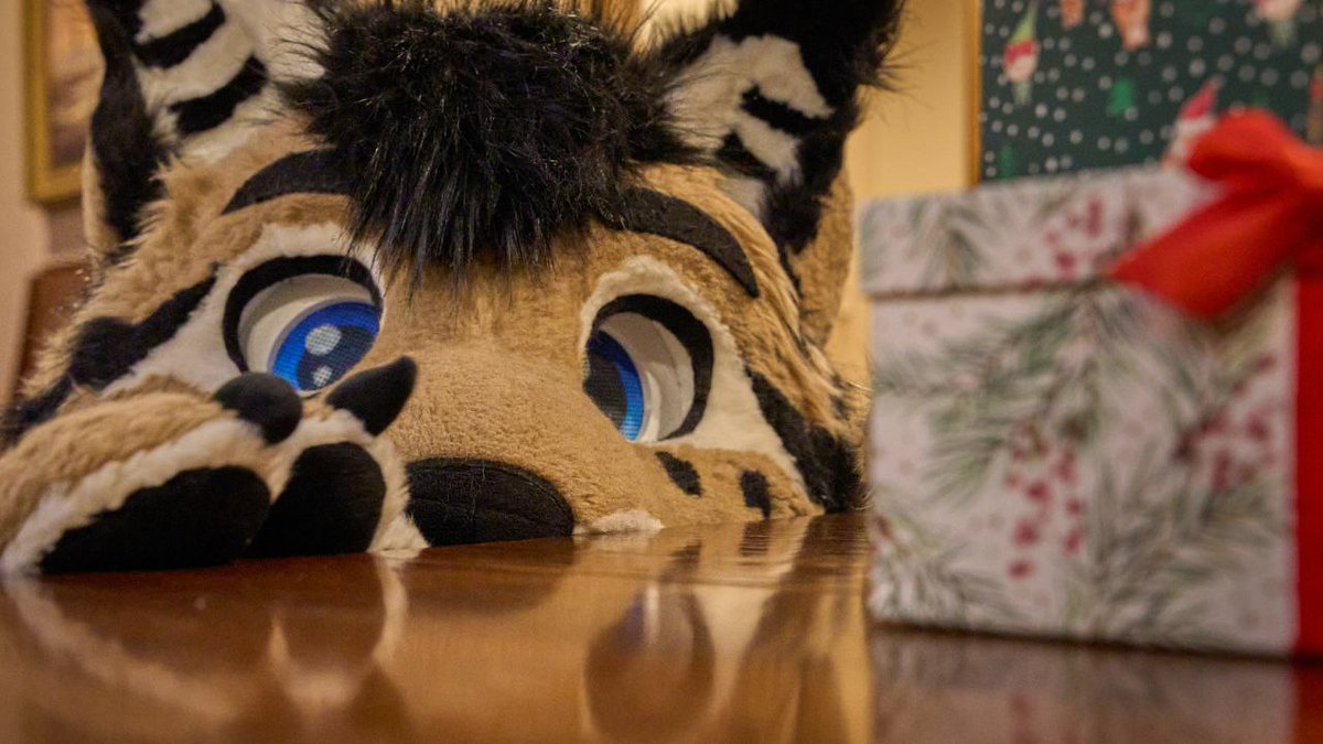 Merry Christmas &lt;3
All best for you 💙💙

#Christmas    #Fursuit
