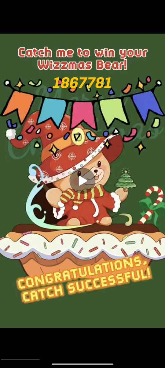 Caught you, Wizzmas Bear! Happy New Year to all the wizards! <a href="/WizzwoodsGame/">Wizzwoods</a>, #merrywizzmas.