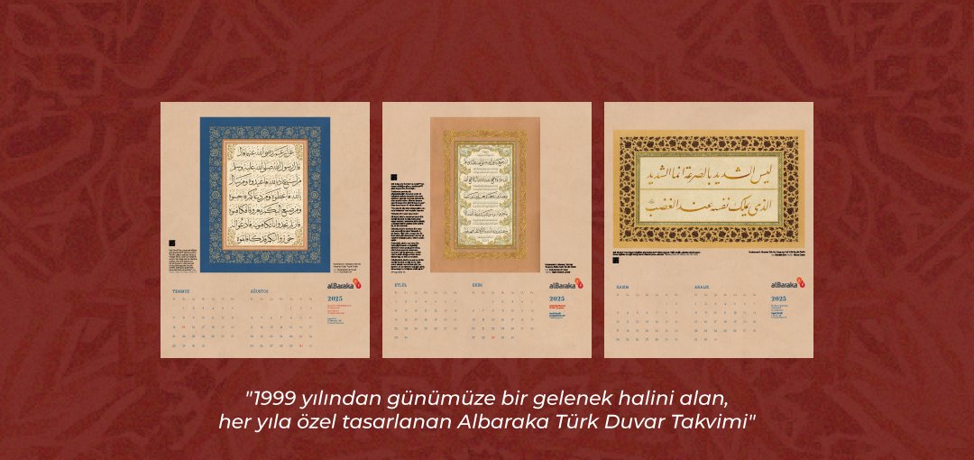 albarakayayin's tweet photo. 🎁 2025 Duvar Takviminiz bizden!

✨500 okurumuza geleneksel Albaraka Türk Duvar Takvimi hediye ediyoruz 

☘️Hediyeleşme için:
1⃣ Bizi ve @albarakacomtr hesabını takip edin
2⃣ Bu gönderiyi rt yapın

🗓️Son katılım tarihi: 3 Ocak 2025 Cuma https://t.co/J77uwkM8WR