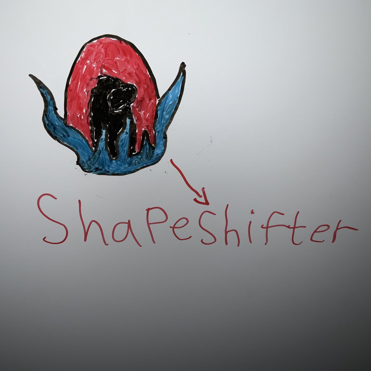 Shape shifter from among us drawing