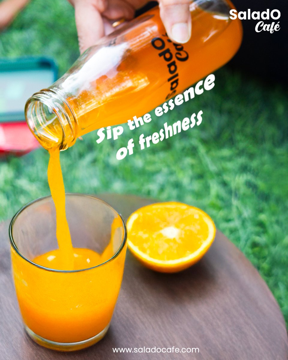 saladocafe_in's tweet image. Pure sunshine in every sip 🌞🍊 #freshnessunleashed