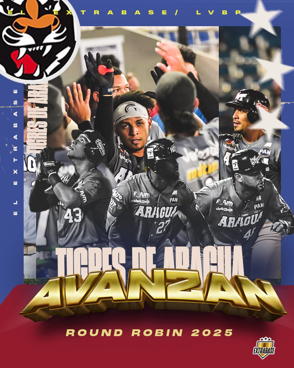 ¡Los Tigres de Aragua dirán presente en el Round Robin! 

Vencieron a los Leones del Caracas en el Juego del Comodín para asegurar el quinto y último puesto en la fiesta de enero. 

#LVBP | #ElExtrabase⚾️🇻🇪🐅