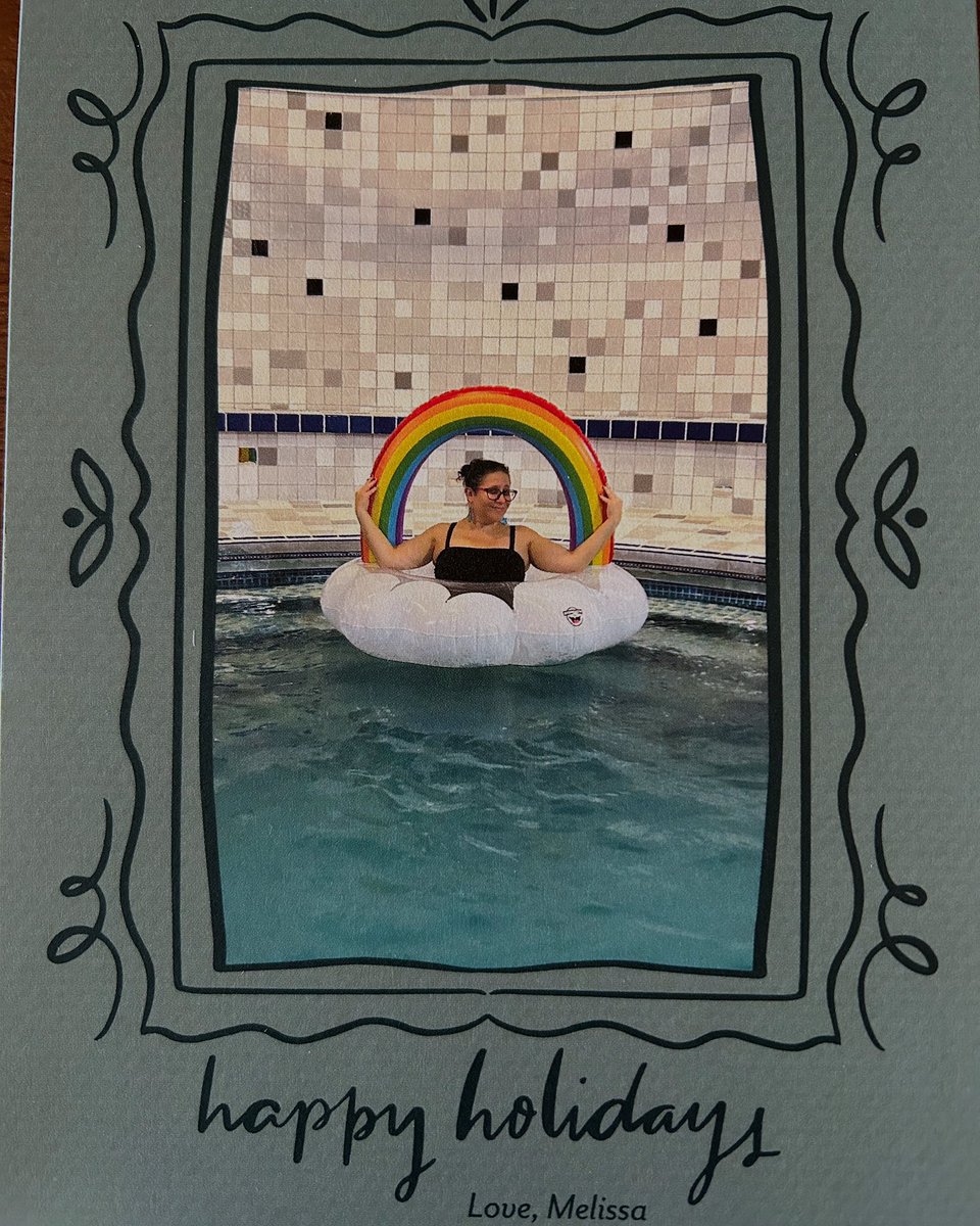 MelissaANathan's tweet image. Last year’s holiday card was in the Ragtime grave and this year’s was in the Godspell pool! I don’t know how to top that for next year. 

Happy Holidays, all!

#stagemanagerlife 
#godspell
#inapool
#flintrepertorytheatre