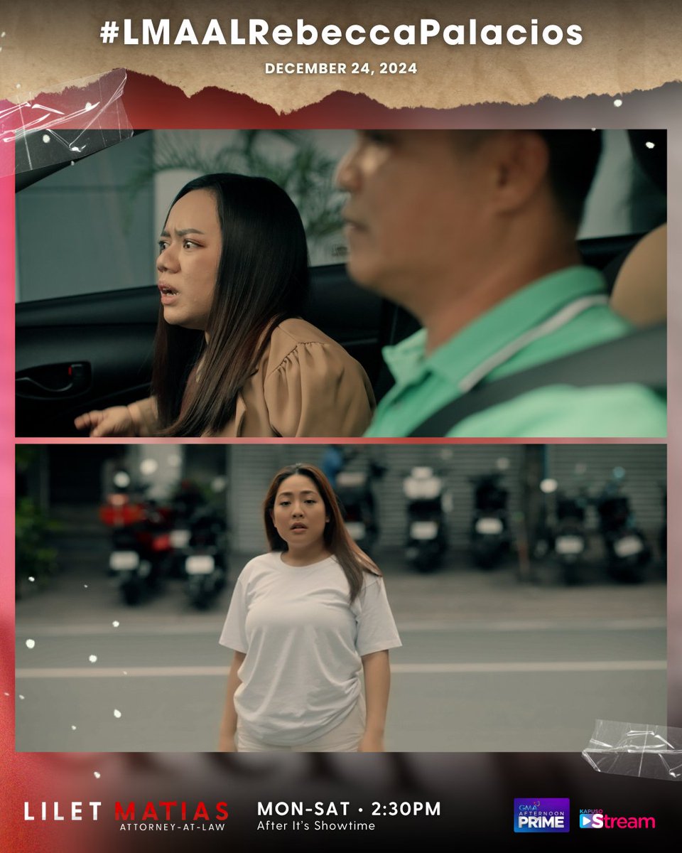 Welcome sa mundo ni Atty. Lilet!

Tutok na sa #LiletMatiasAttorneyAtLaw mamayang 2:30 PM sa GMA Afternoon Prime!

Official Hashtag: #LMAALRebeccaPalacios