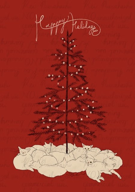 「Happy Holidays! 」|くらはしれいのイラスト