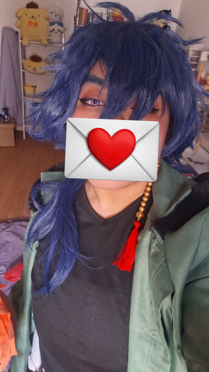 hamudice's tweet photo. cosplayed as 🎲 for #comicfiesta24 !!! ft. my Dice chibigurumi wearing my friend's doppo wig https://t.co/dnSPQFdpIX