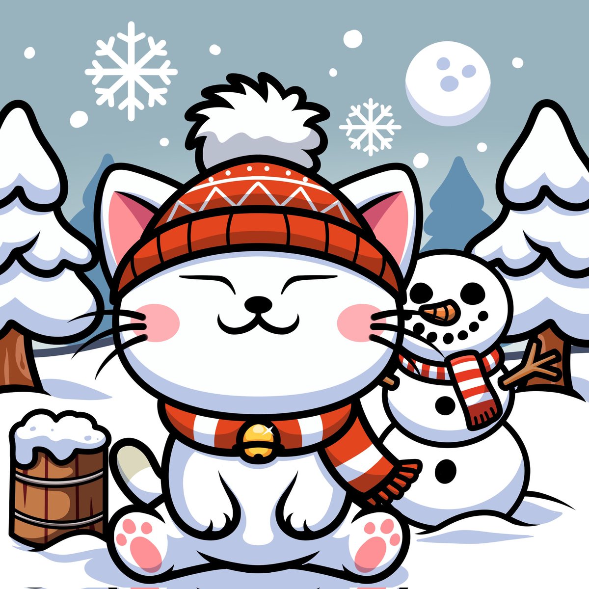BabyShiroSOL's tweet photo. #BABYSHIRO is currently playing in the snow... ❄️☃️ 

We wish you wonderful days! 
Enjoy Christmas with your family and friends! 🎄🎁

Have a good new year! 🍀🚀

In a few days we will announce great news with a massive roadmap for 2025! ♥️

$SOL #SOL #Solana #Christmas https://t.co/0eVaD3YLMZ