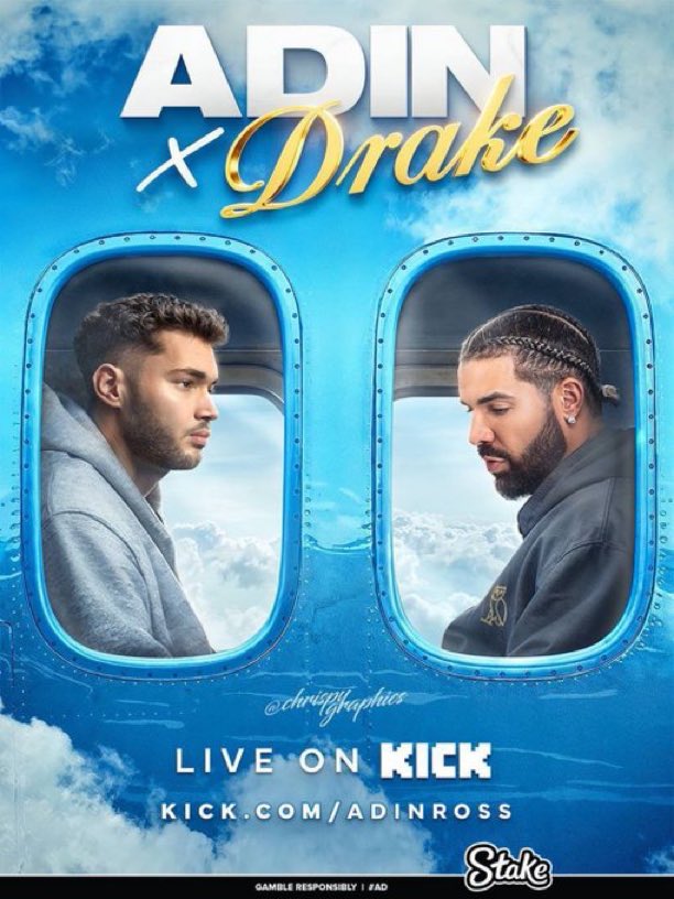 Spread the word 

Drake x Adin Ross 

December 26th 8PM EST