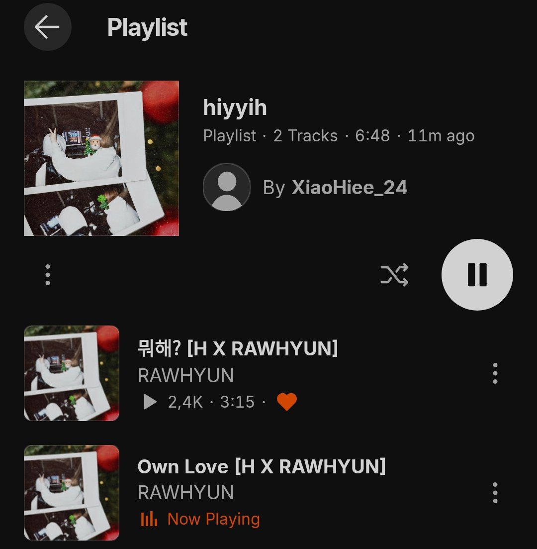 Ting_Hiee97's tweet photo. Listen to Own Love [H X RAWHYUN] by RAWHYUN on SoundCloud

Hiyyih participant lyricist and composer in 'own love' song

🔗https://t.co/xaxYziXf9r
🔗https://t.co/y0ESFFJKEH

#HUENING_BAHIYYIH
#휴닝바히에 
#HxRAWHYUN
#Gift4U https://t.co/H68YuvWNSn