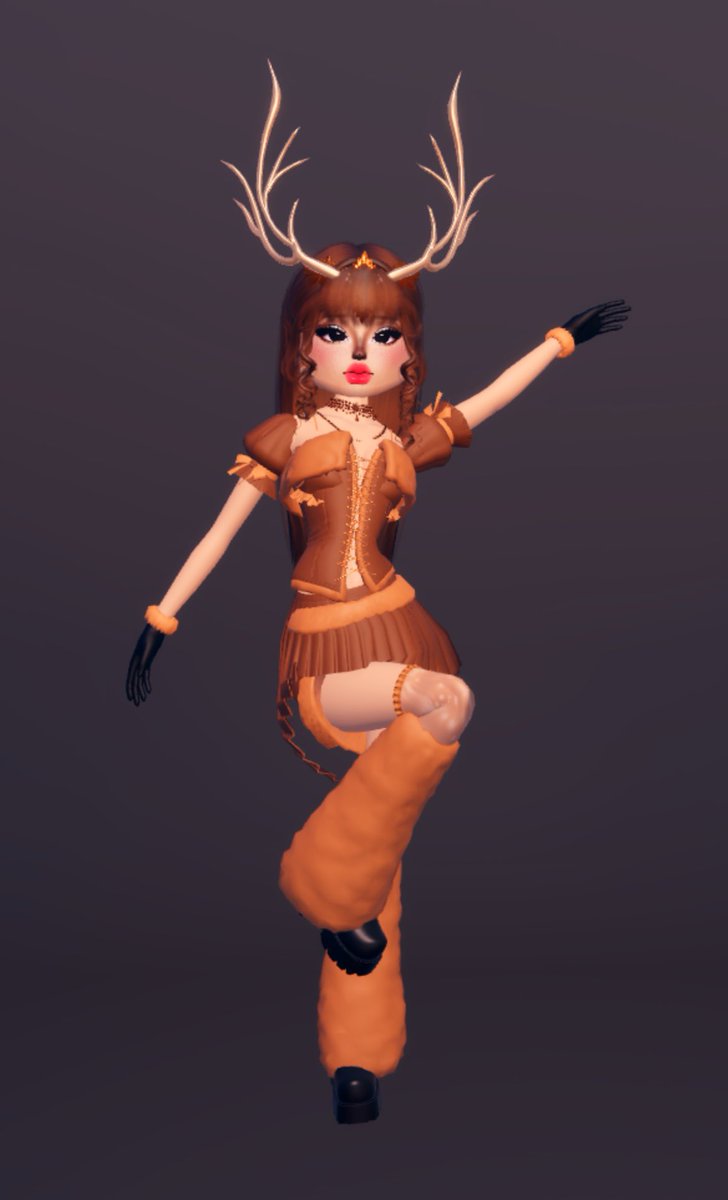 danidoesdti's tweet photo. custom theme was lana xmas quest so i did the reindeer.. or tried! i think it’s cute 😋🦌

#DressToImpress #DTI #lanaquest @_Dress2Impress https://t.co/cjgZT8HyKl