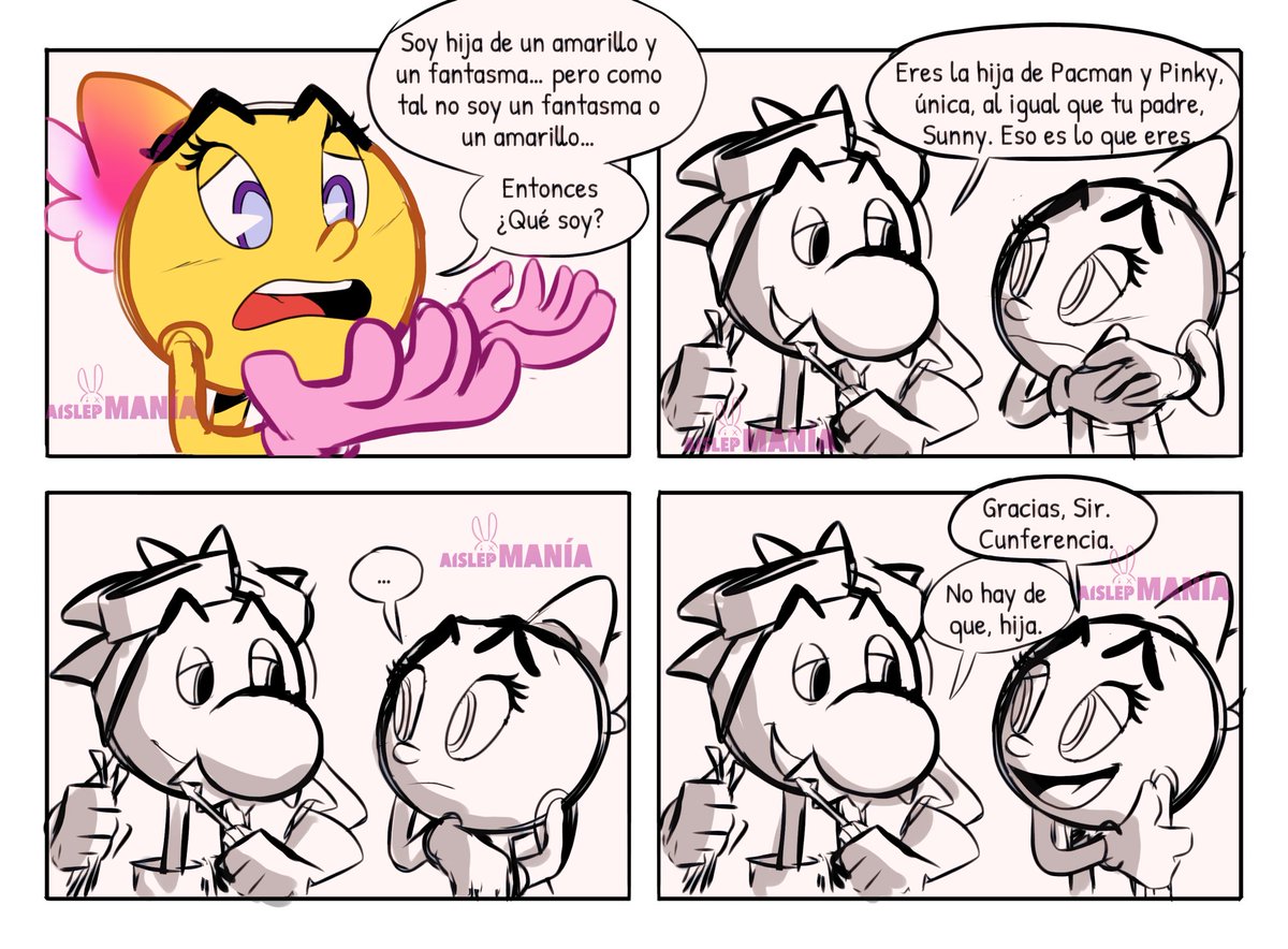 Aislep_'s tweet photo. Recuerden que en Patreon tengo más imágenes del AU. Si les gusta el contenido recomiendo que me sigan. Además de que el cómic de la hija de Pacman estará disponible para Patreon conforme saque una hoja. 🤭 #pacman #pacmanxpinky #au #pacmanandtheghostlyadventures #patga #pmatga https://t.co/dgEWS2Ev7G