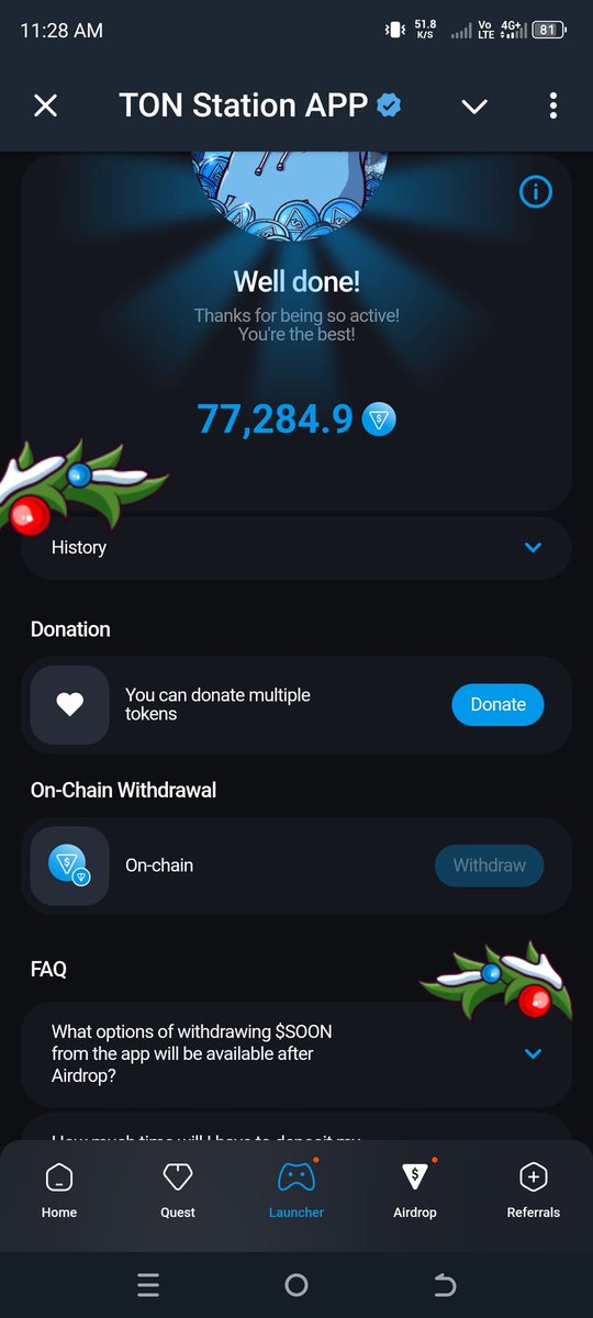 bolanio20's tweet photo. @TONStationLabs @TON_Fest why is the claim option never opened in my app? I checked this few times but I never had a chance https://t.co/Zc9JPbhy5z