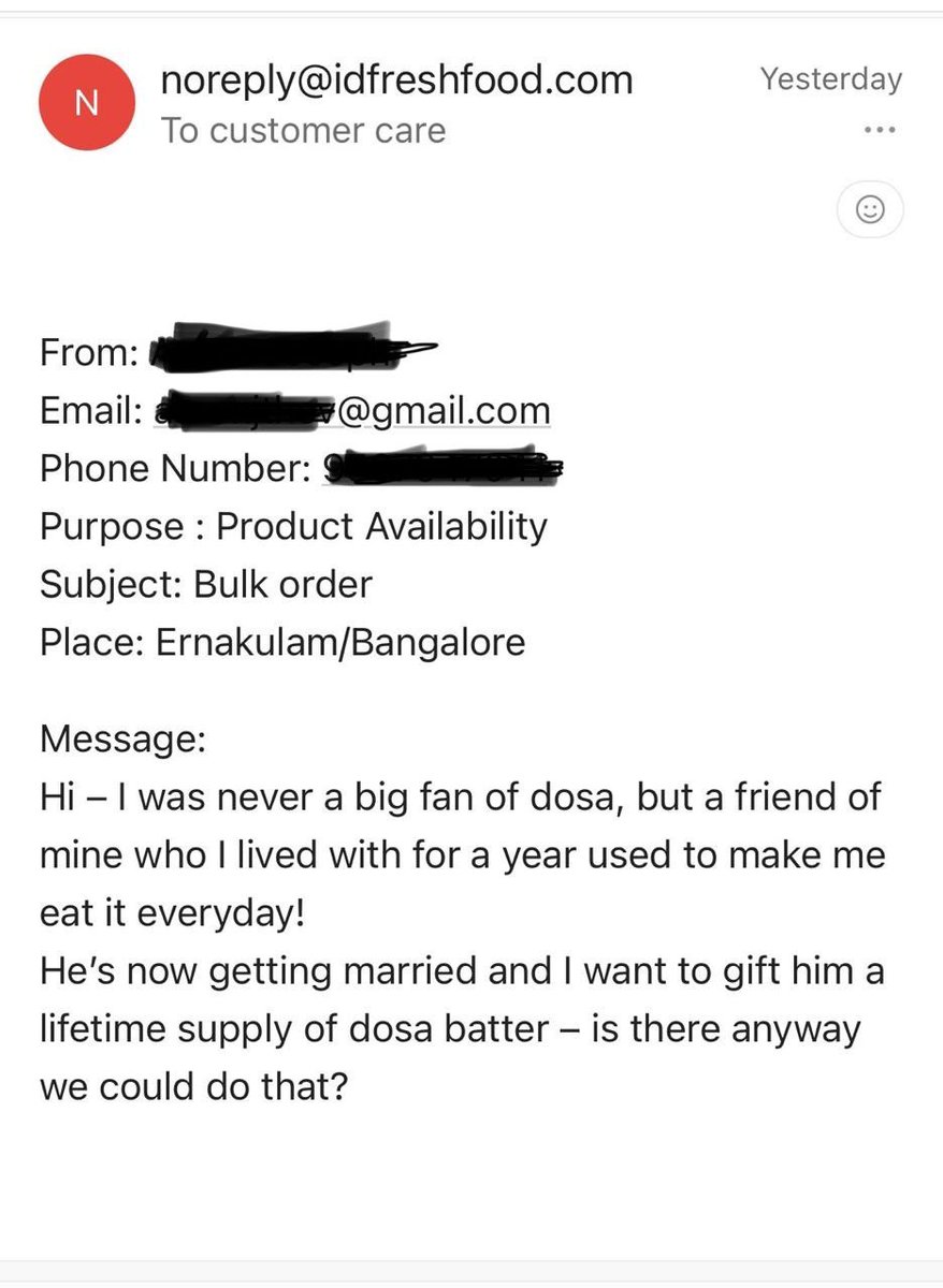 Such customers make this job even more interesting. Made my day.
I’m clueless on how to respond. Any suggestions?