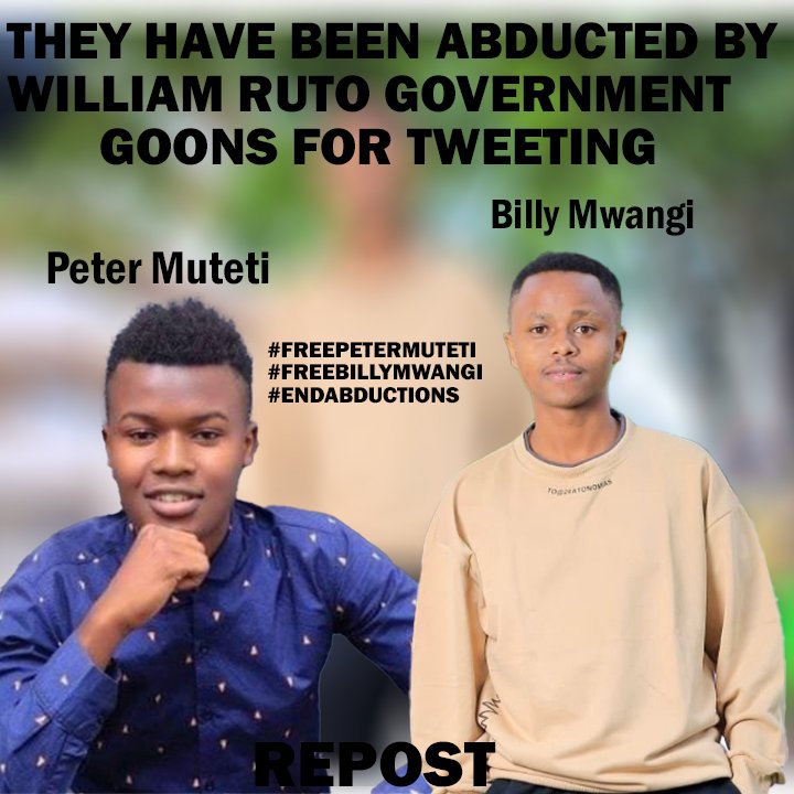 Good morning comrades! This post appears on your timeline RT widely #EndAbductionsKE
