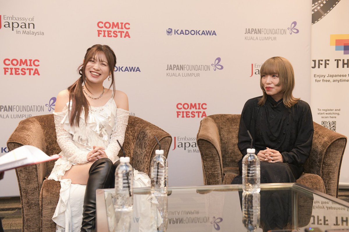 Taka_Kazukii's tweet photo. During Comic Fiesta 2024, I had the incredible opportunity to participate in the press conference on behalf of Project Orbit for special guest artists Suzuki Konomi and MYTH & ROID vocalist KIHOW at Comic Fiesta 2024,
(1/4)
#ComicFiesta2024 #ReZERO #JFKL #EmbassyOFJapanMY #ACG https://t.co/oWUAYHNQ3v