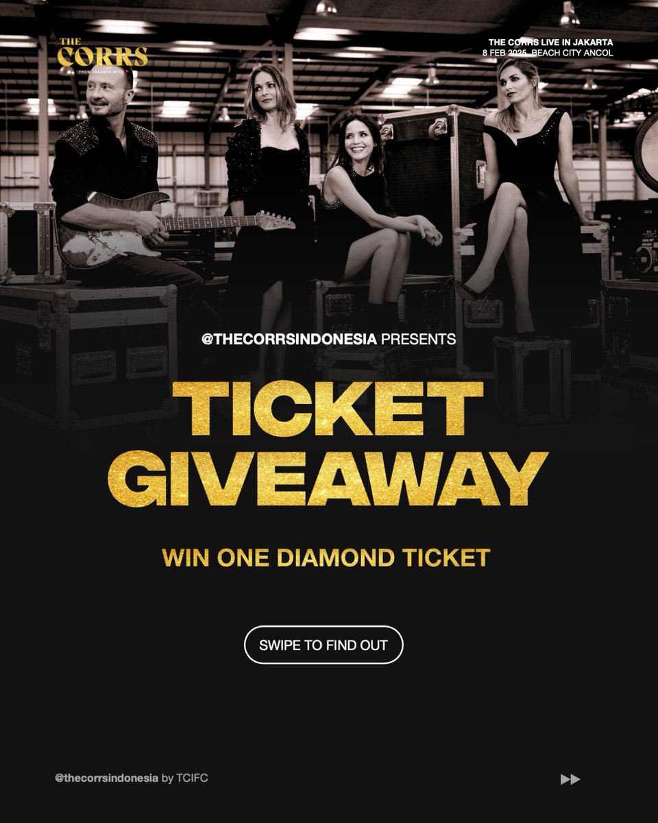 The Corrs Live in Jakarta Ticket Giveaway.
Go to our Instagram account for more details! Good luck! 
instagram.com/p/DD8XunJSTHR/…