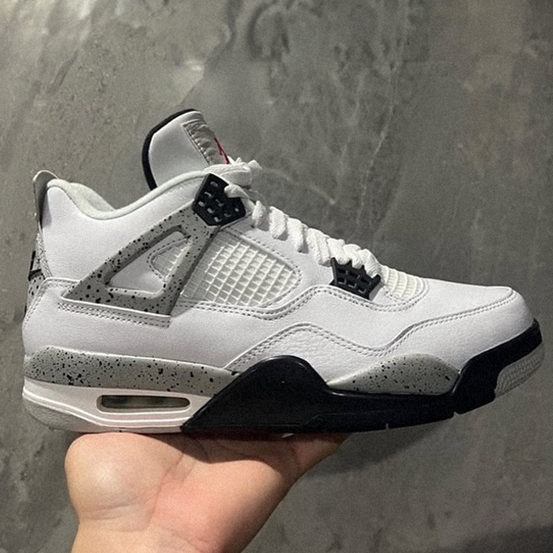 First look at the 2025 Air Jordan 4 "White Cement" Retro — no “Reimagined” vibe here, all the original details are intact.