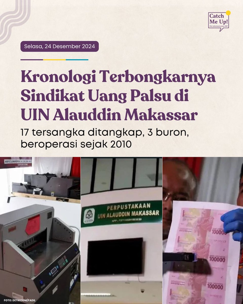 Di kampus mencetak sarjana sekaligus mencetak uang palsu💸