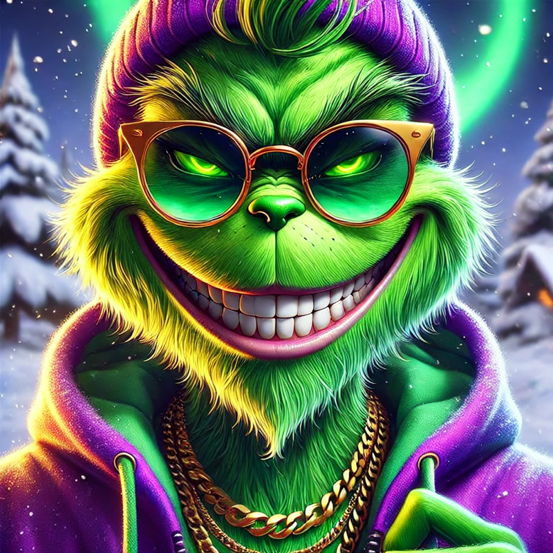 Grinchrizzmass's tweet photo. 🎄💥 THE GRINCH JUST HIT LAUNCH – RIZZMAS IS LIVE! 🚀🕶️

Gold chains? Shining. 📿
Charts? Climbing. 📈
Vibes? Immaculate. 💸🔥

🎁 This isn’t just a coin—it’s a whole Rizzmas takeover.

👉 #StayRizzed #RizzmasRevolution #MemeCoinMadness 💚✨ https://t.co/nIXE5vxxyh