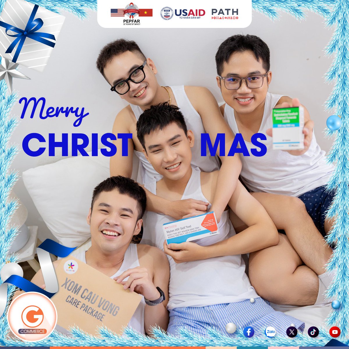 GlinkVN's tweet photo. CHÚC BẠN GIÁNG SINH HẠNH PHÚC 📷
Cần xét nghiệm, PrEP, hay PEP, v.v. đừng ngại nhắc máy gọi ngay cho Glink nhé!
#Glink #Giangsinh #Noel #XetnghiemHIV #PrEP #PEP https://t.co/r0PV1Rx0DV