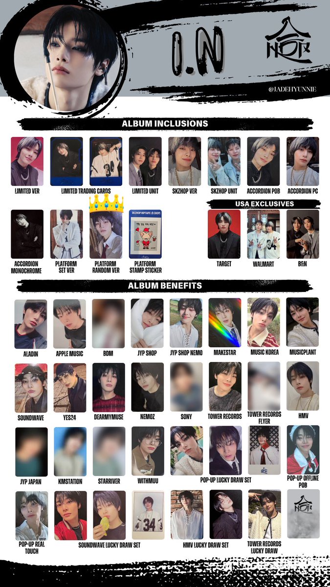 i_n_nap's tweet photo. StrayKids スキズ 合 HOP 封入トレカ 交換 

譲︰チャンビン 

求︰ヒョンジン アイエン 👑

異種ですので、2(当方):1可能です。
郵送での交換を希望しています📮

 #スキズトレカ交換  #スキズ交換 https://t.co/y2Jw6u9uHp