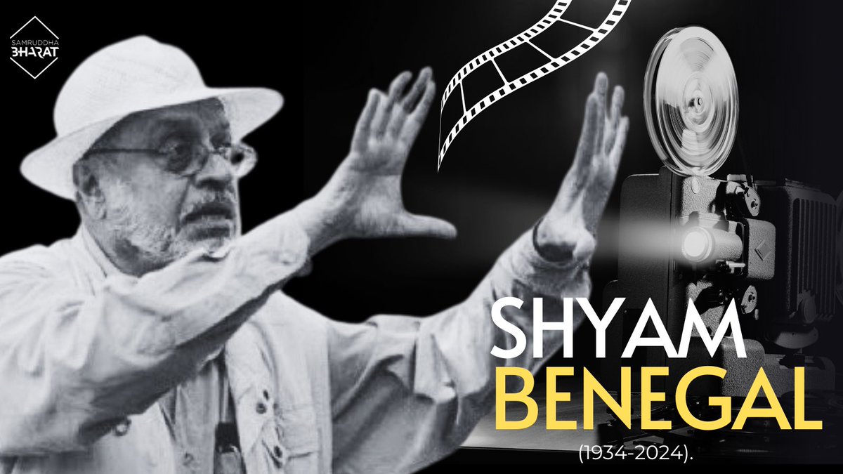 We are heartbroken by the passing of our esteemed trustee, #ShyamBenegal. A masterful filmmaker &amp; profound storyteller, he was not just a guiding light but a pillar of inspiration for generations. 

His legacy will forever illuminate the path for all who seek to create and dream.