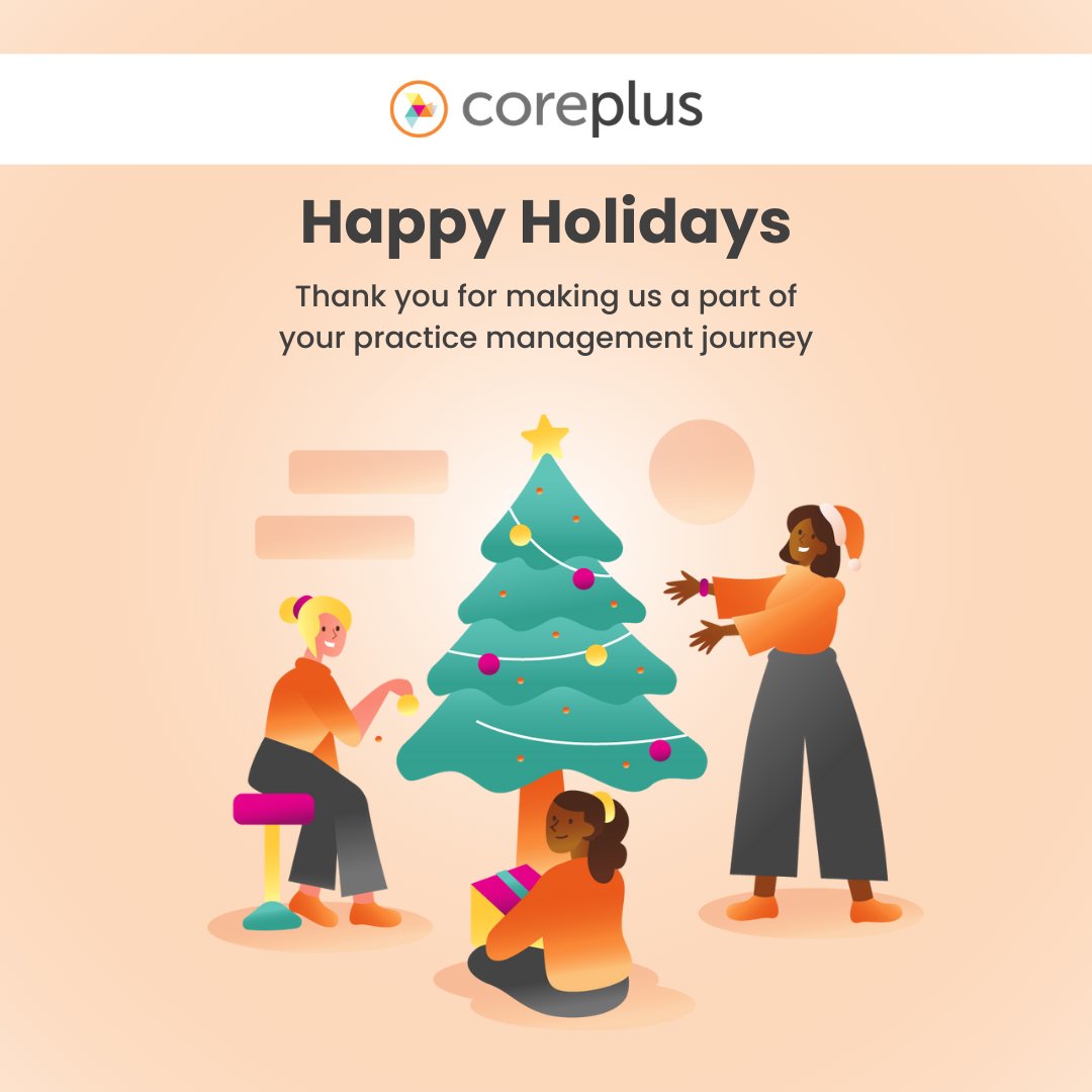 _corepluspm's tweet image. Wrapping up 2024 with gratitude! Thank you for choosing coreplus to power your practice management. Here&apos;s to your success in 2025!

#alliedhealth #happyholidays #merrychristmas #corepluscommunity #healthtech #digitalhealth #corepluspm #PracticeManagement