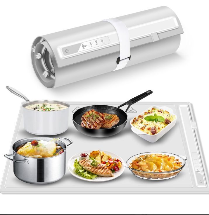 jordankitchen65's tweet image. The Silicone Electric Roll-Up Heating Tray is portable, flexible, and perfect for serving warm dishes anywhere. Your secret to hot, fresh meals every time! 🔥

🛒 Order now: Jordankitchensupply.com

#FoodWarmer #KitchenInnovation #EntertainingEssentials