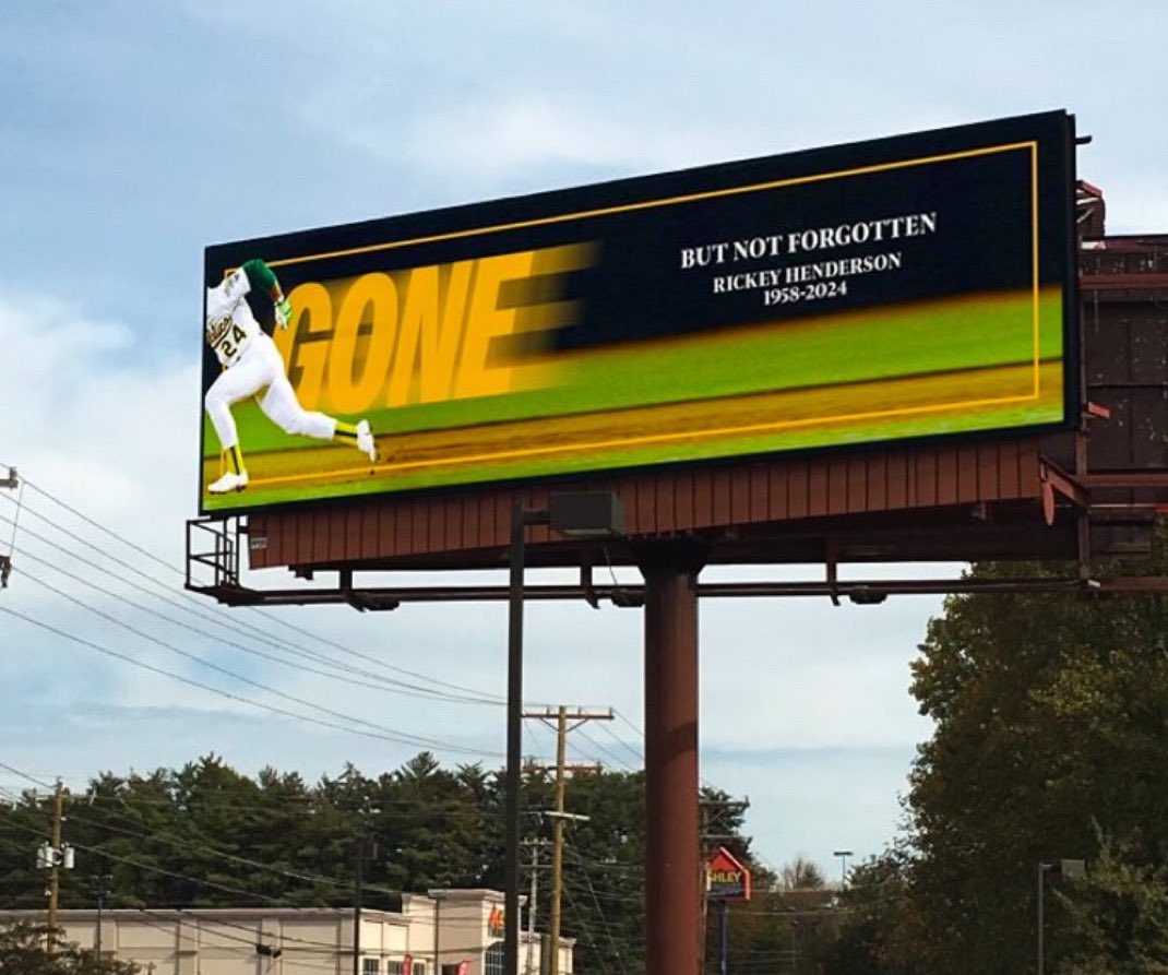 This is the best tribute to Rickey Henderson.