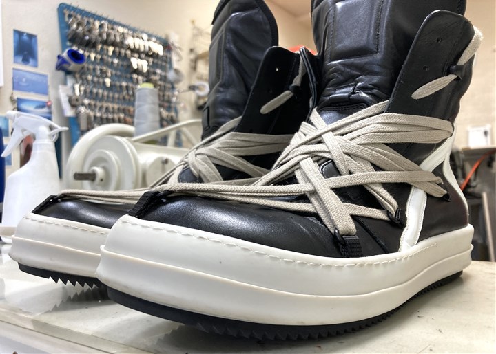 Rick Owens ジオバス　メガレース　スニーカー RICK OWENS メガ ジオバスケット スニーカー ハイトップ 楽天市場