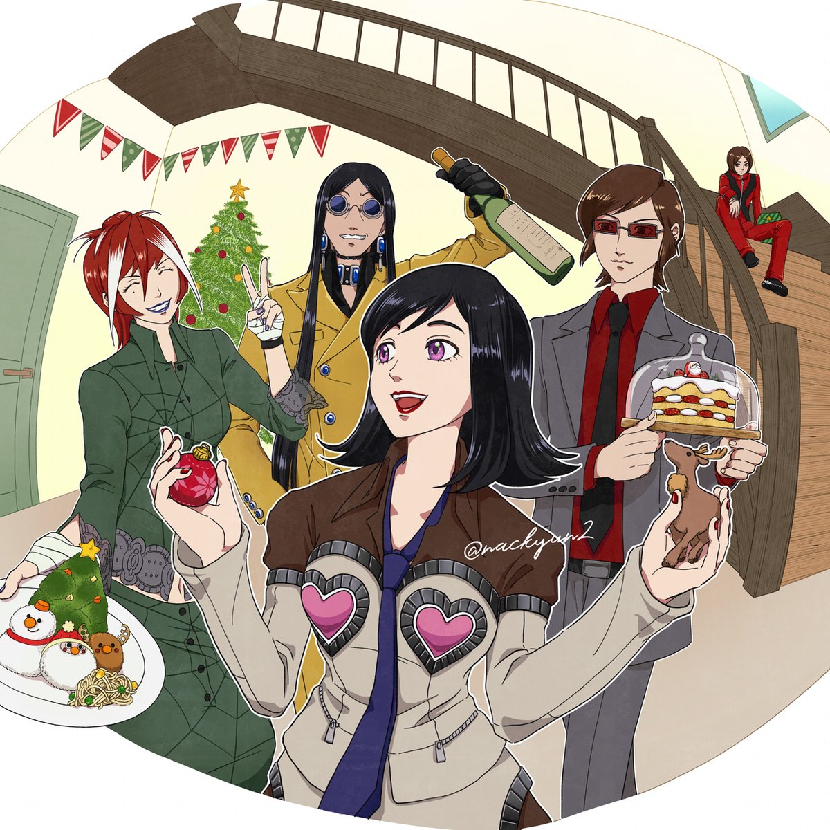 🎄＋🥗＋🍾＋🎂＋🎁＝🎉
メリークリスマス♪